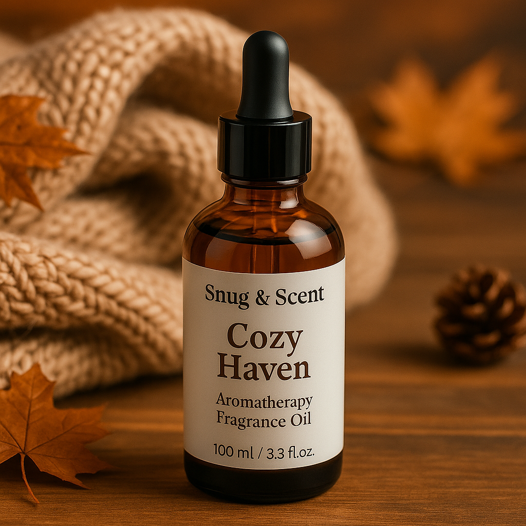 Cozy Haven — Aromatherapy Fragrance Oil (100 ml, Amber Dropper)