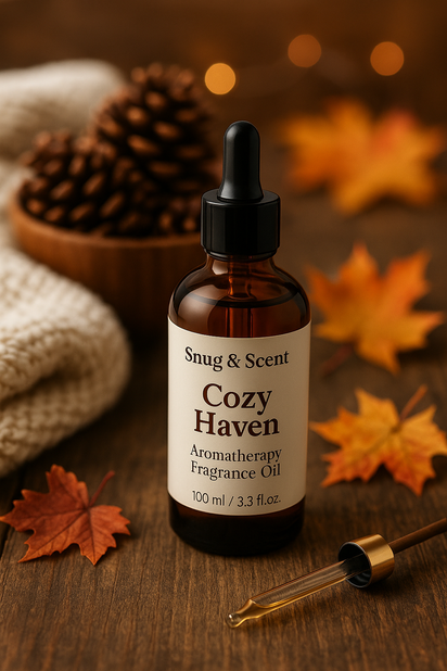 Cozy Haven — Aromatherapy Fragrance Oil (100 ml, Amber Dropper)