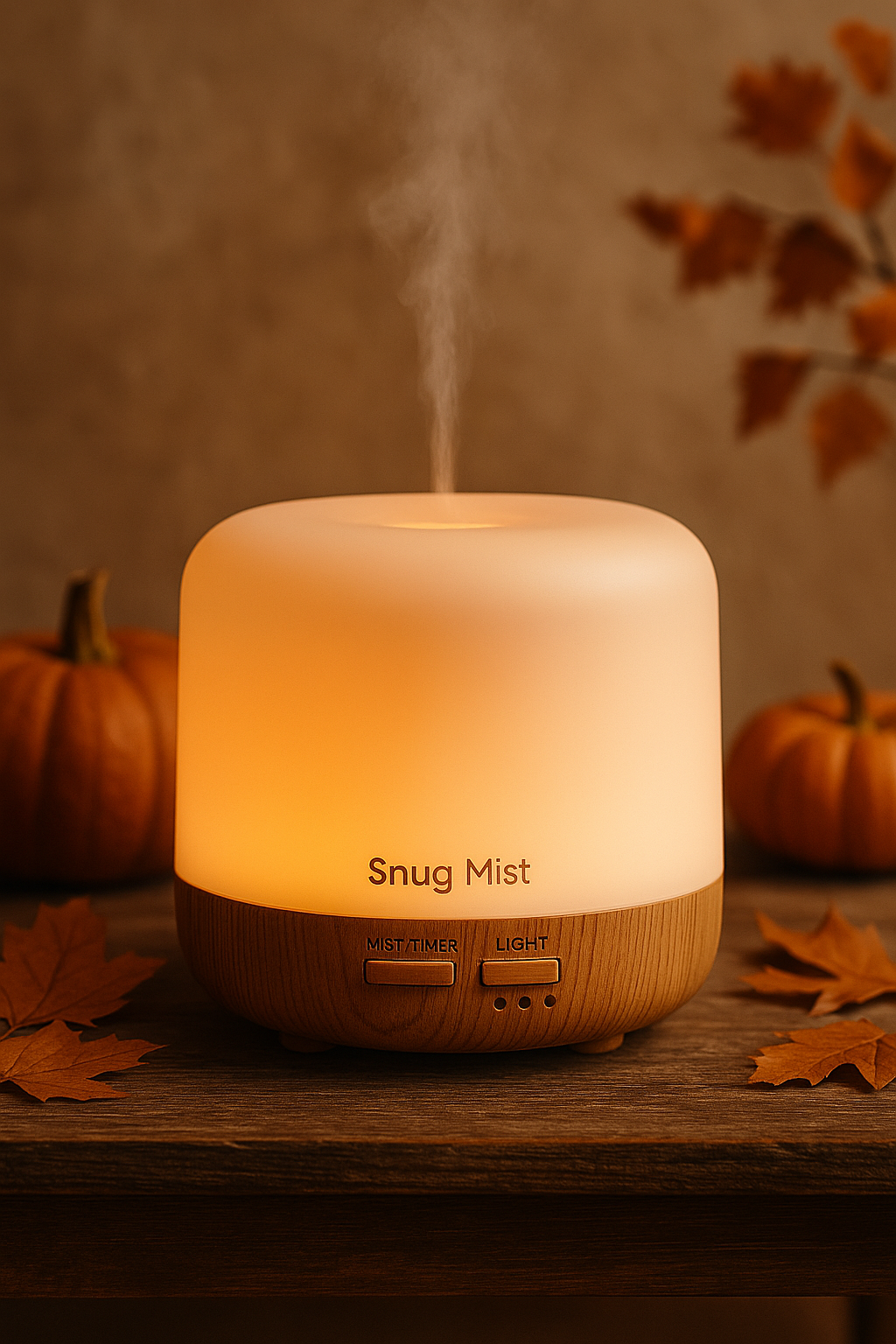 Snug Mist — 300 ml Ultrasonic Aroma Diffuser & Humidifier (7-Color LED + Remote)