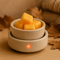 Autumn Glow — 3-in-1 Ceramic Candle & Wax Warmer (Electric)