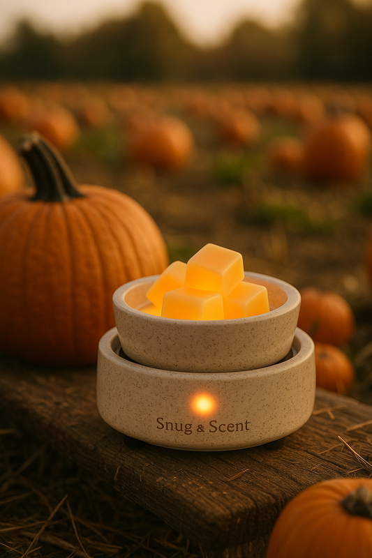 Autumn Glow — 3-in-1 Ceramic Candle & Wax Warmer (Electric)